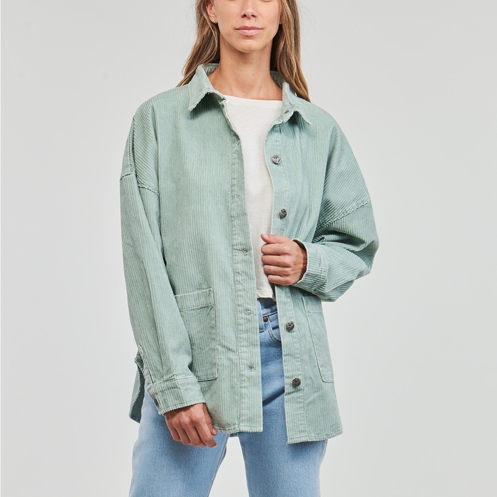 Roxy Sage Green Corduroy Jacket